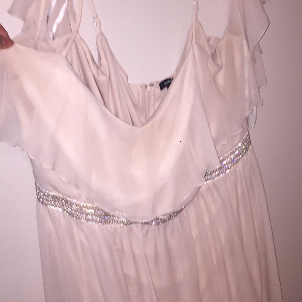 Blush plus size dress